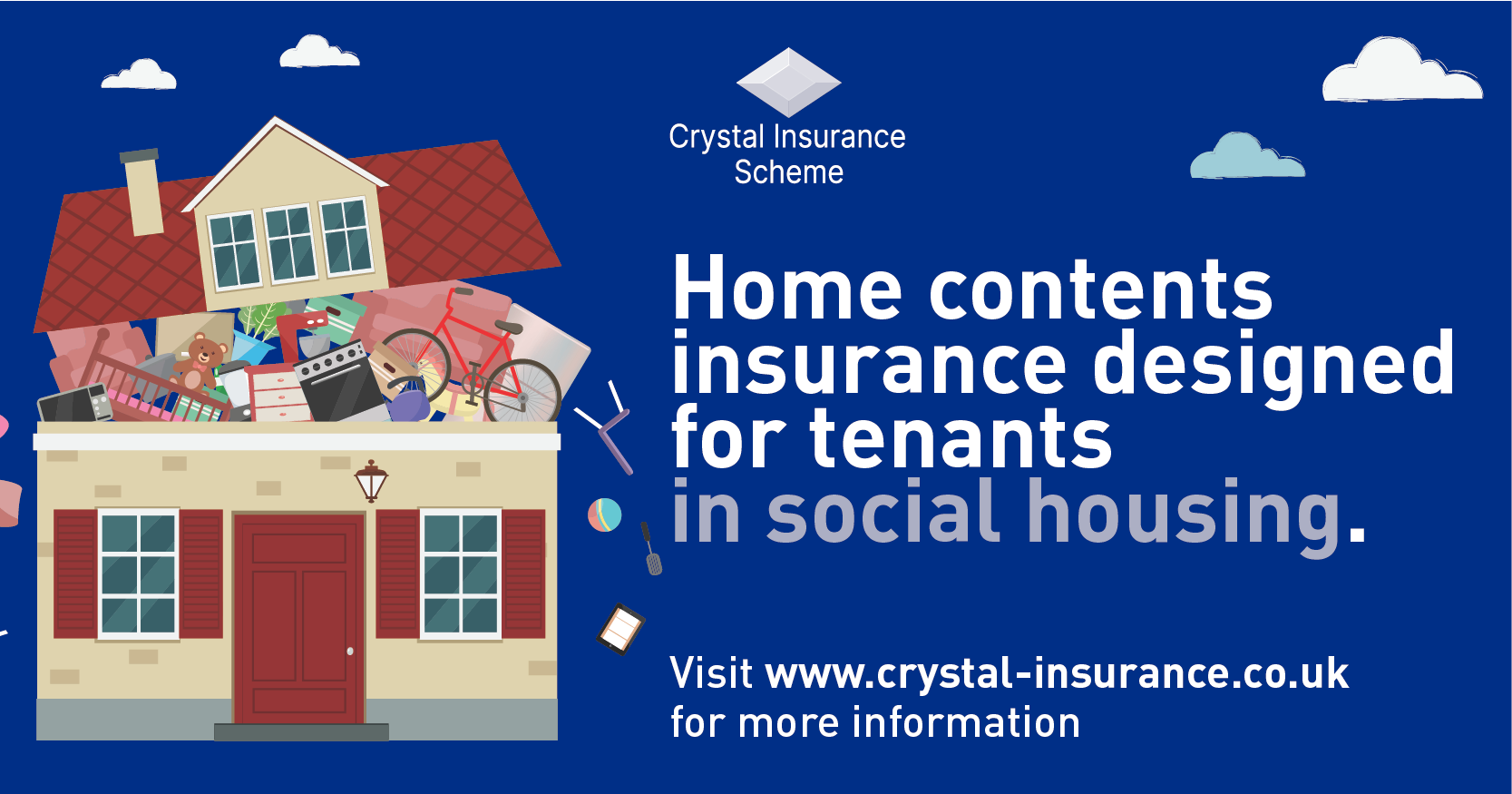 Home contents insurance designed for tenants in social housing